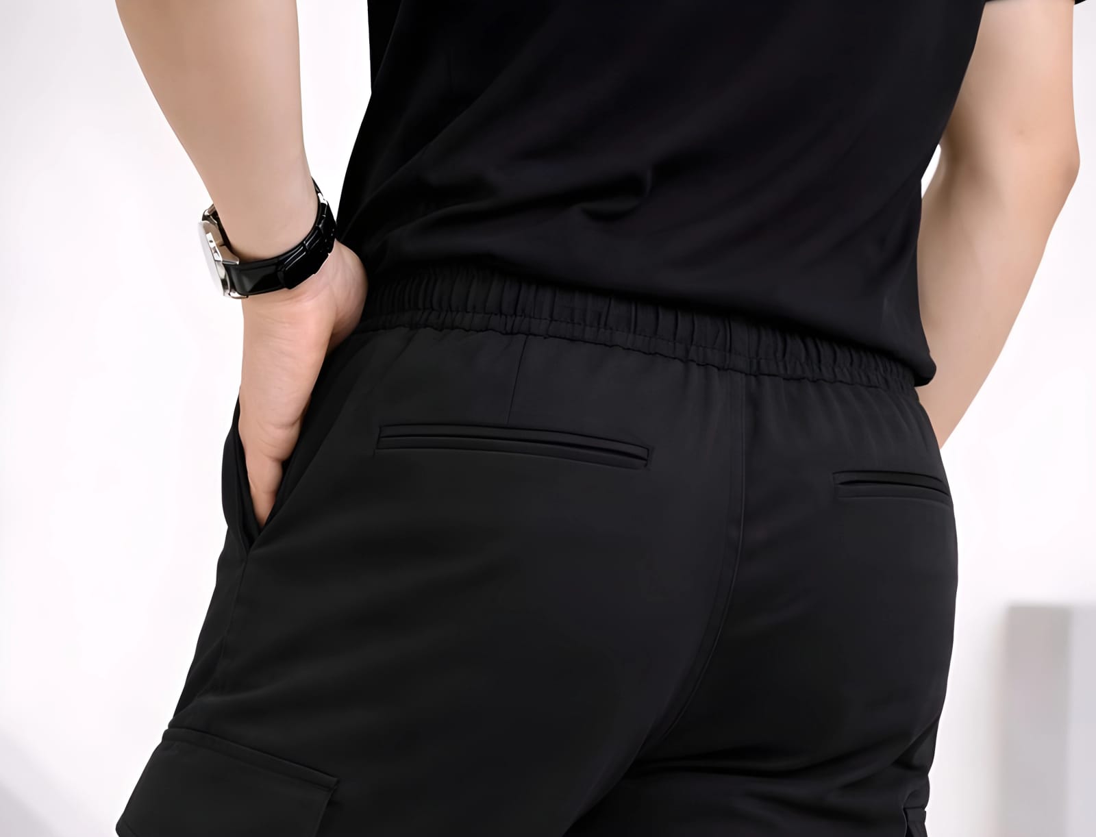 Men's Cargo Pant ( Black ) - Image 3