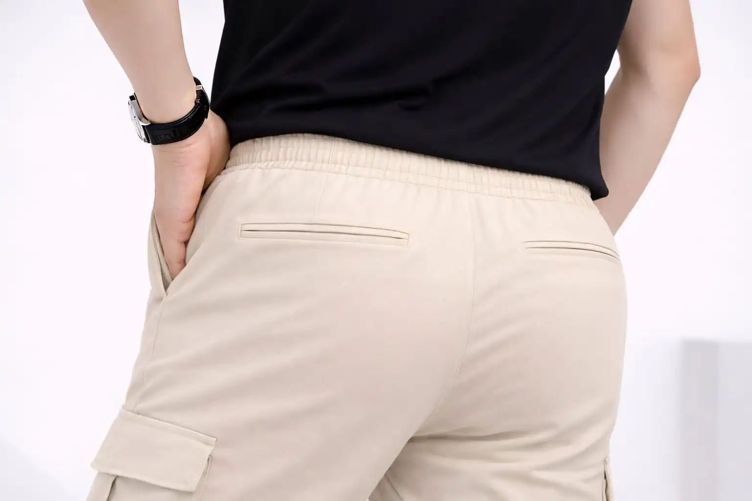Men's Cargo Pant ( Cream ) - Image 3