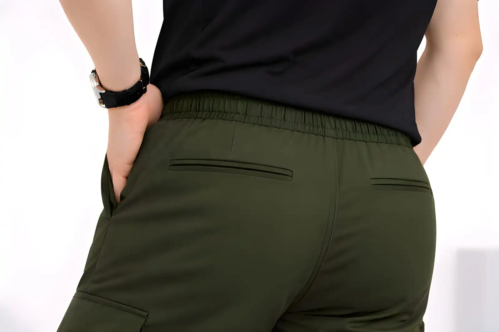 Men's Cargo Pant ( Deep Olive ) - Image 3